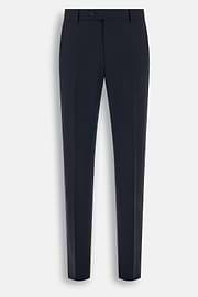 Suit in Herringbone Wool, Navy blue, thumb, 8