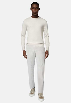 Pull Col Rond Sable En Cachemire