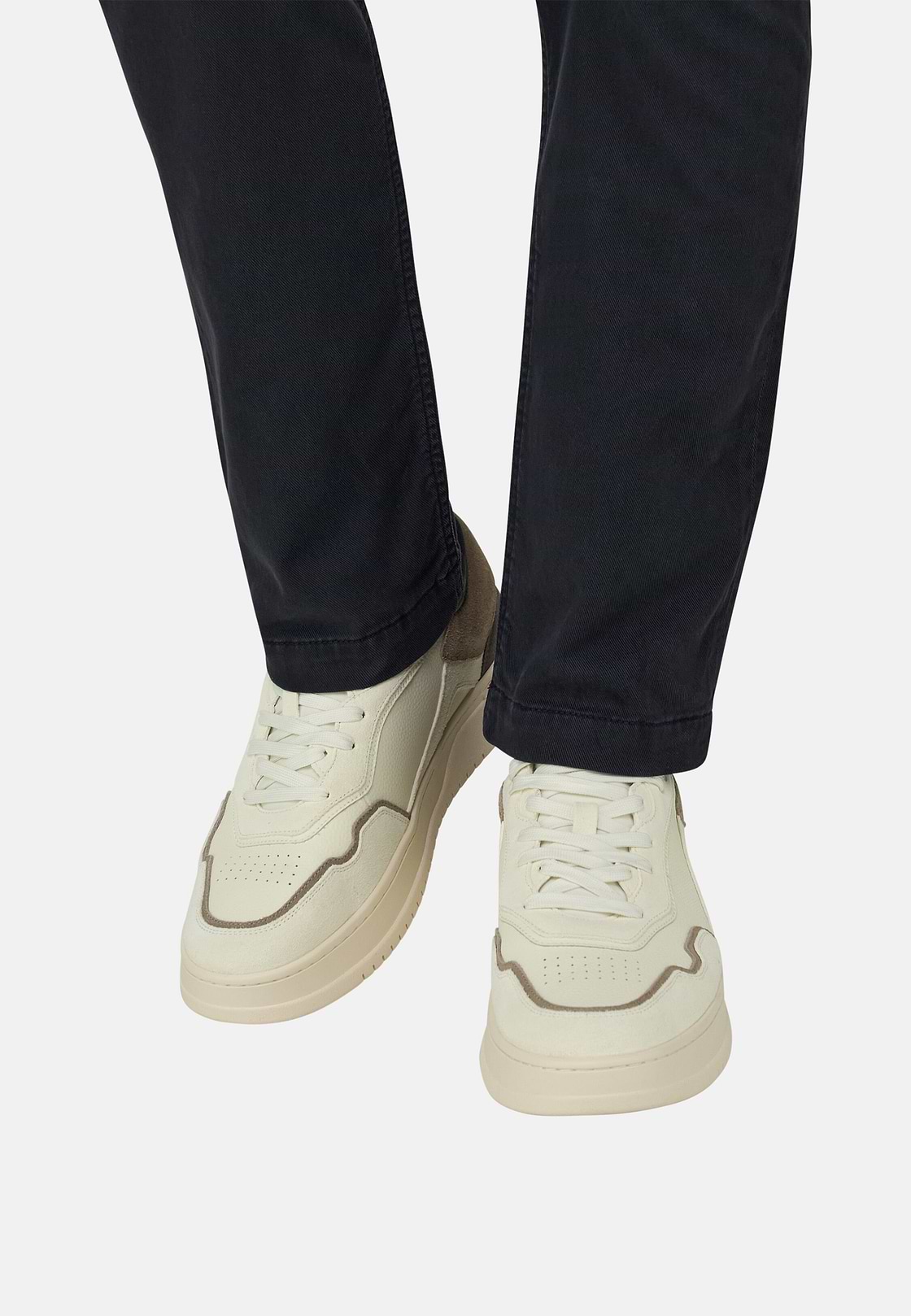 Sneaker Journey aus Ledermix, Creme, hi-res, 2