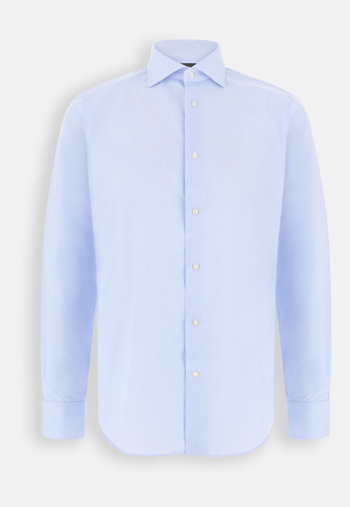 Shirt Checked Cotton Regular Fit, Light Blue, hi-res, 7