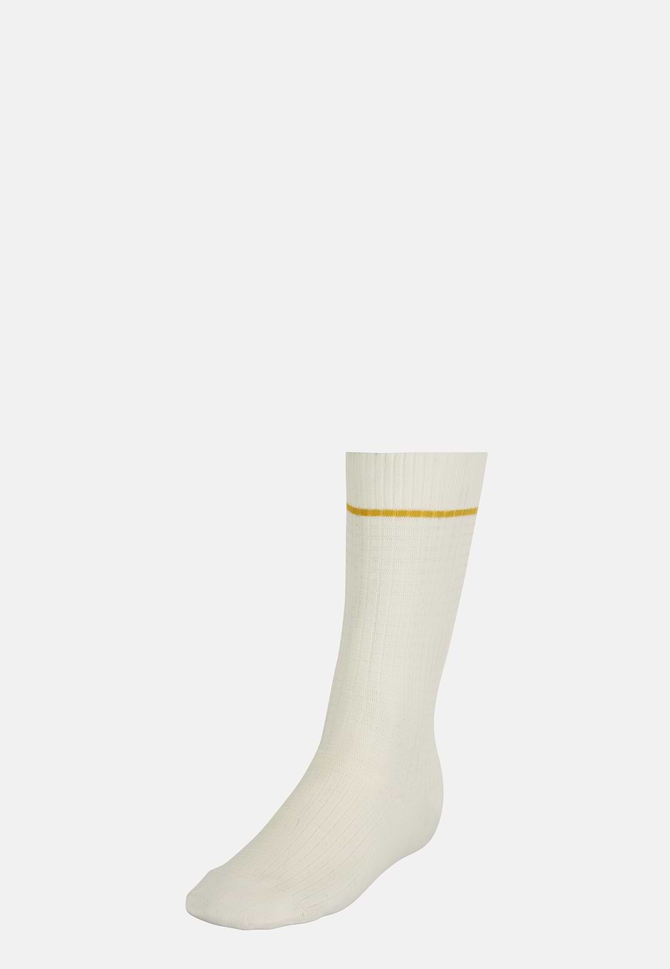 Calcetines Jacquard De Mezcla Algodón, Crema, hi-res