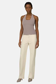 Viscose Nylon Knitted Top, Taupe, thumb, 2
