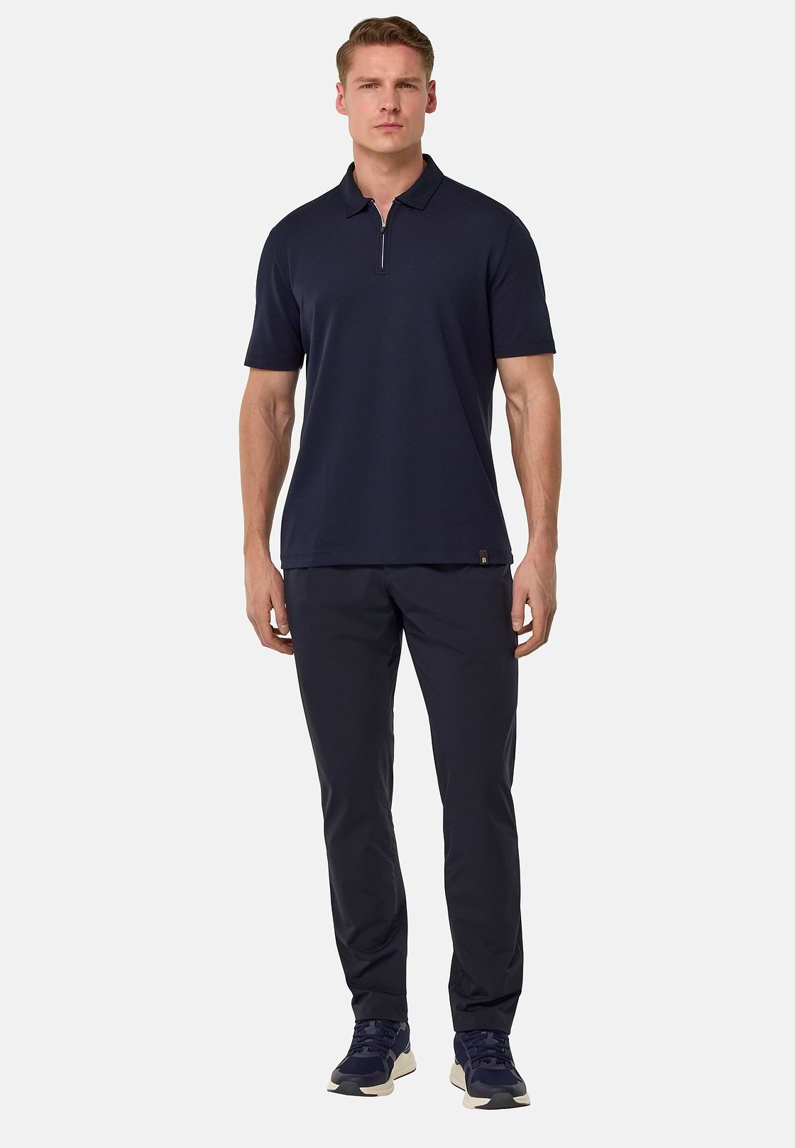 Polo de piqué de alto rendimiento S.Cafè®, Azul  Marino, hi-res