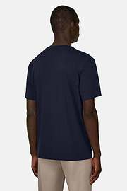 Cotton Tshirt, Navy blue, thumb, 3