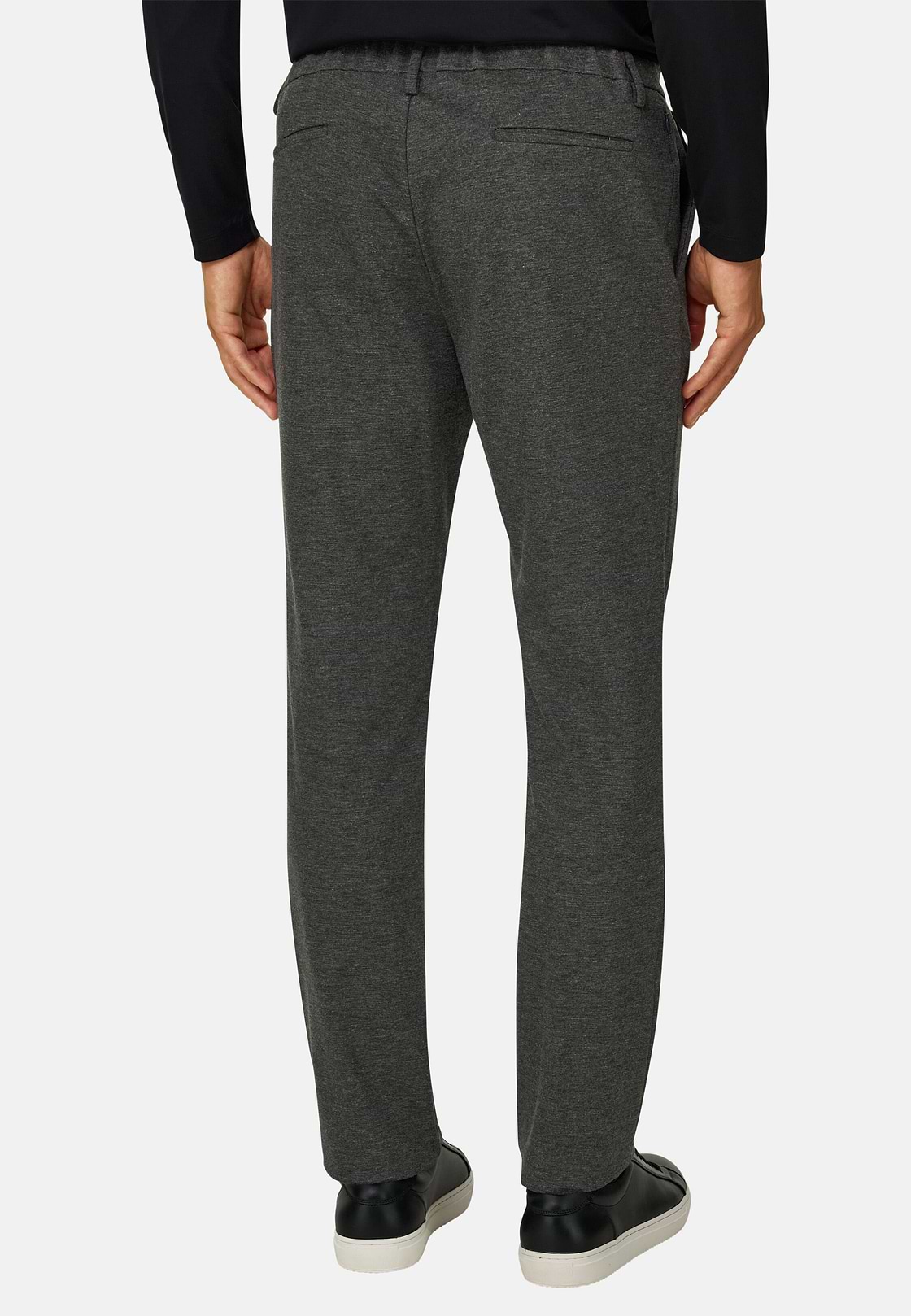 Trousers in Technical Jersey, Dark Grey, hi-res, 5