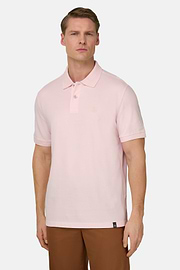 Polo In Pique Di Cotone Regular Fit, Rosa, thumb, 1