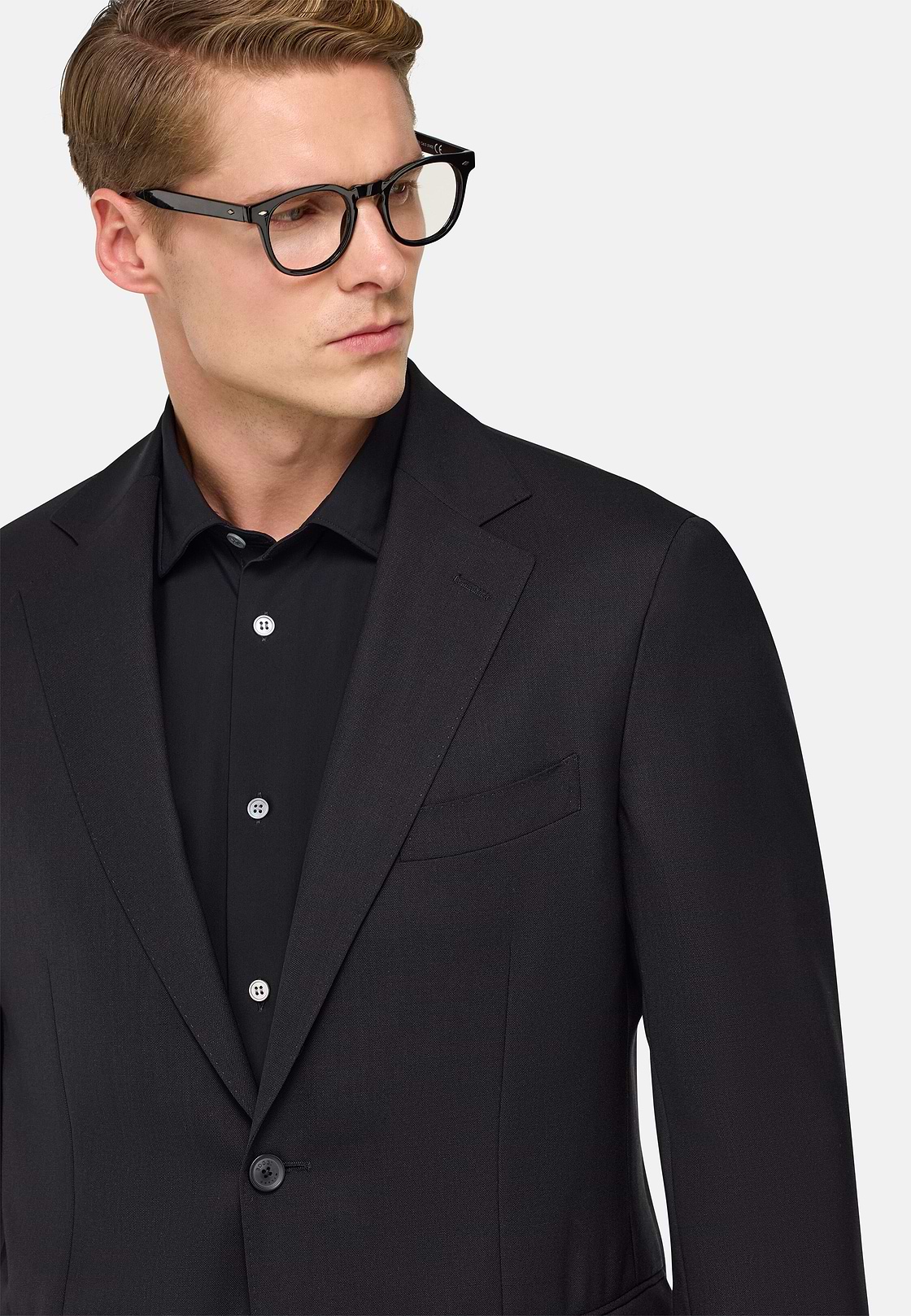 Travel wool jacket, Black, hi-res