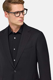 Travel wool jacket, Black, hi-res