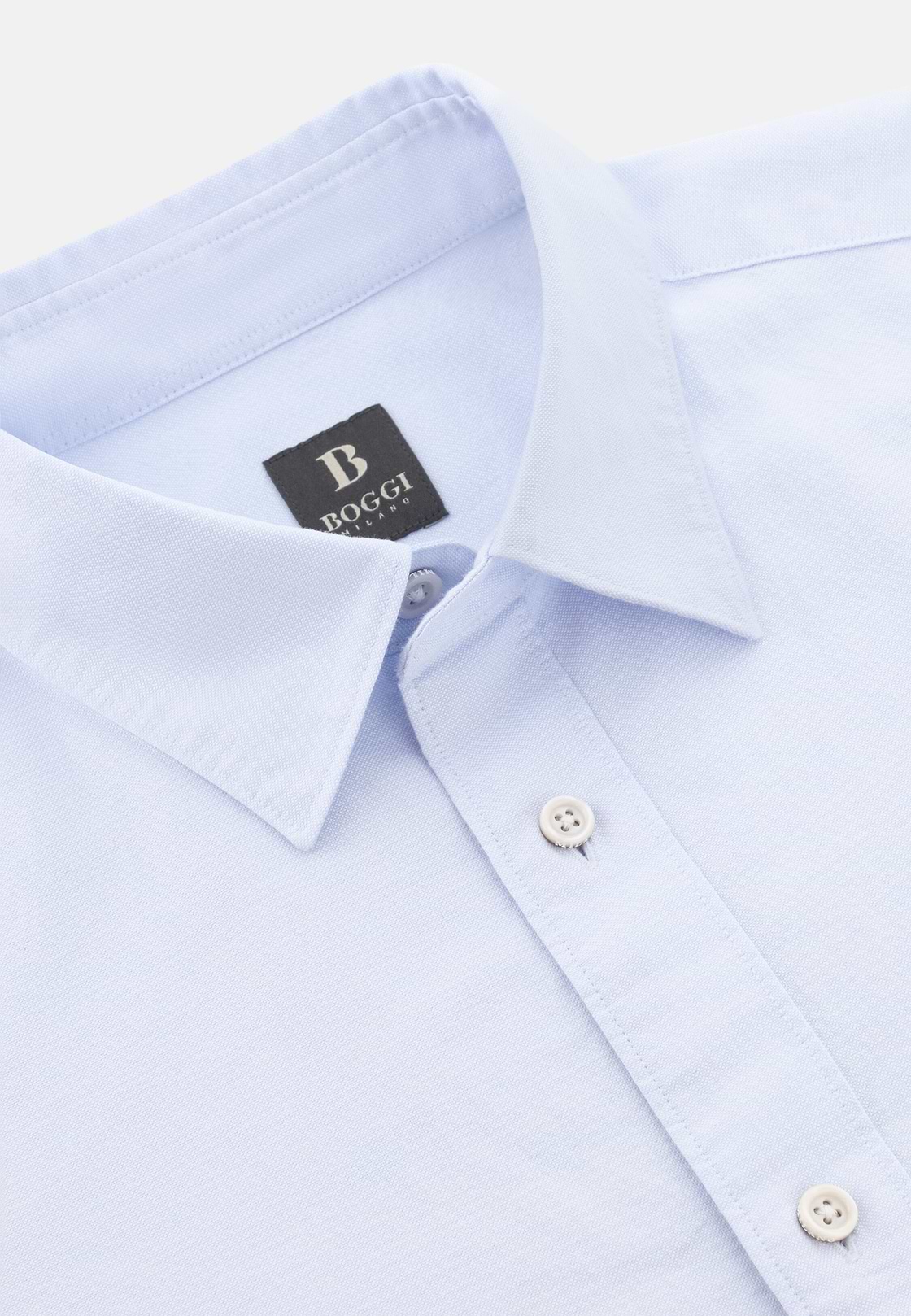 Hemd Aus Oxford-Baumwolle Regular Fit, Hellblau, hi-res, 5