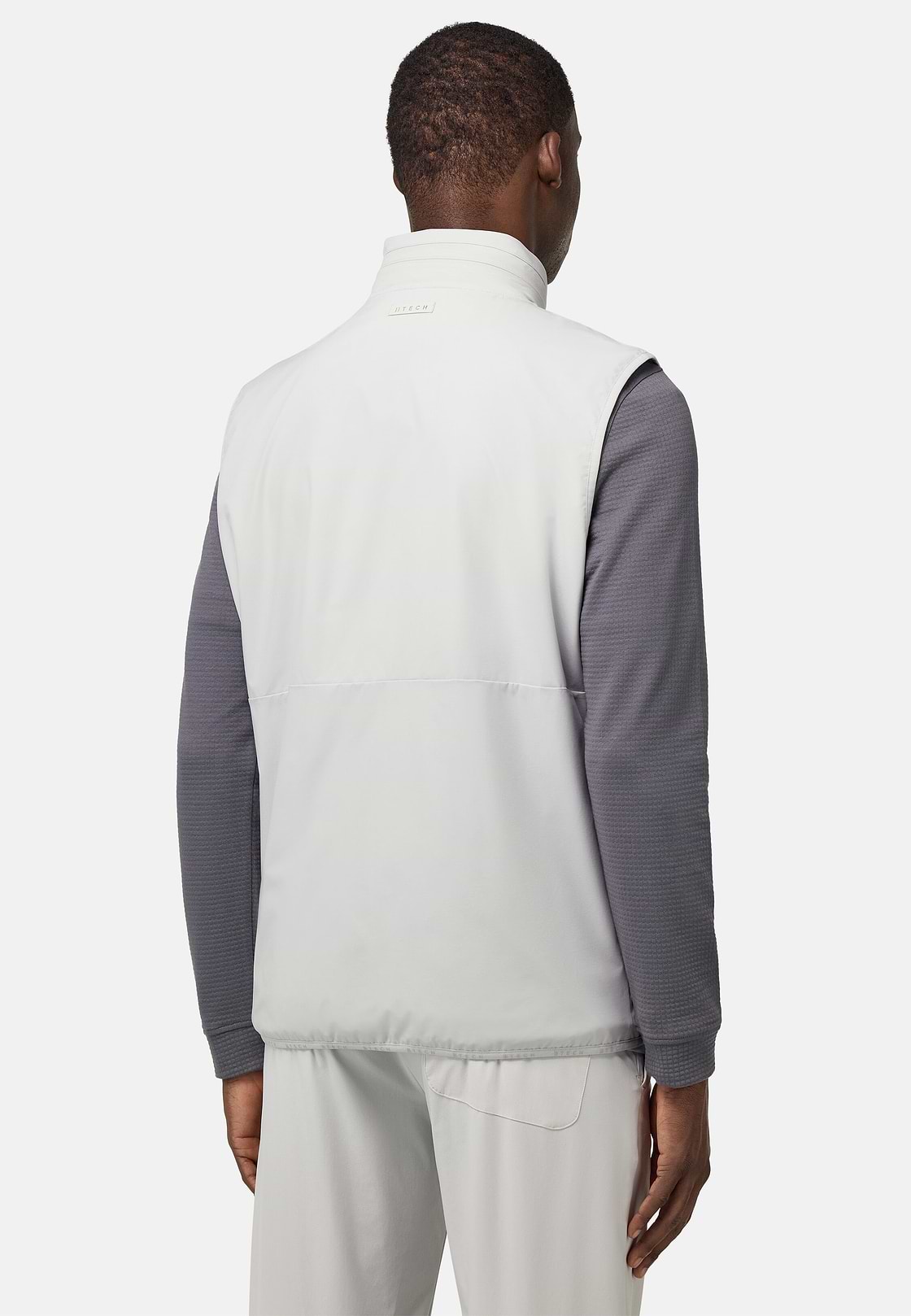 Technical Fabric Gilet, Ice, hi-res