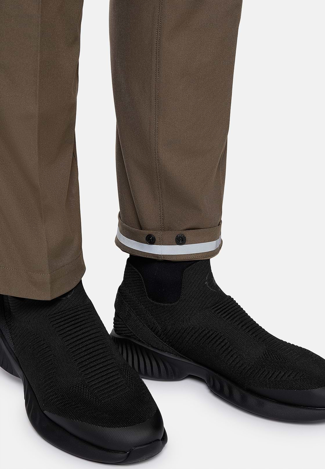 Ergonomische broek in warp-gebreid nylon b tech, Taupe, hi-res