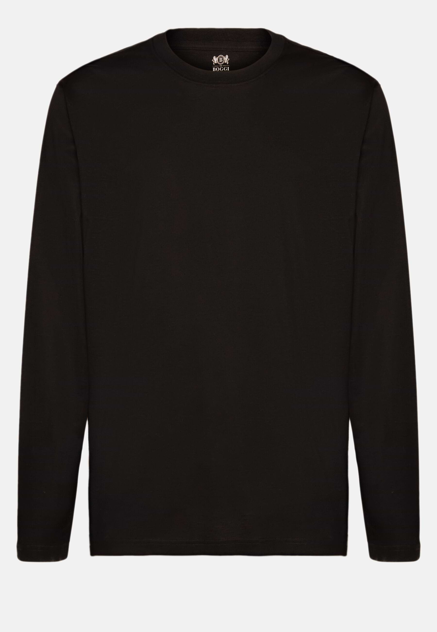 Long-sleevedPimaCottonJerseyT-shirt clothing - Image 5