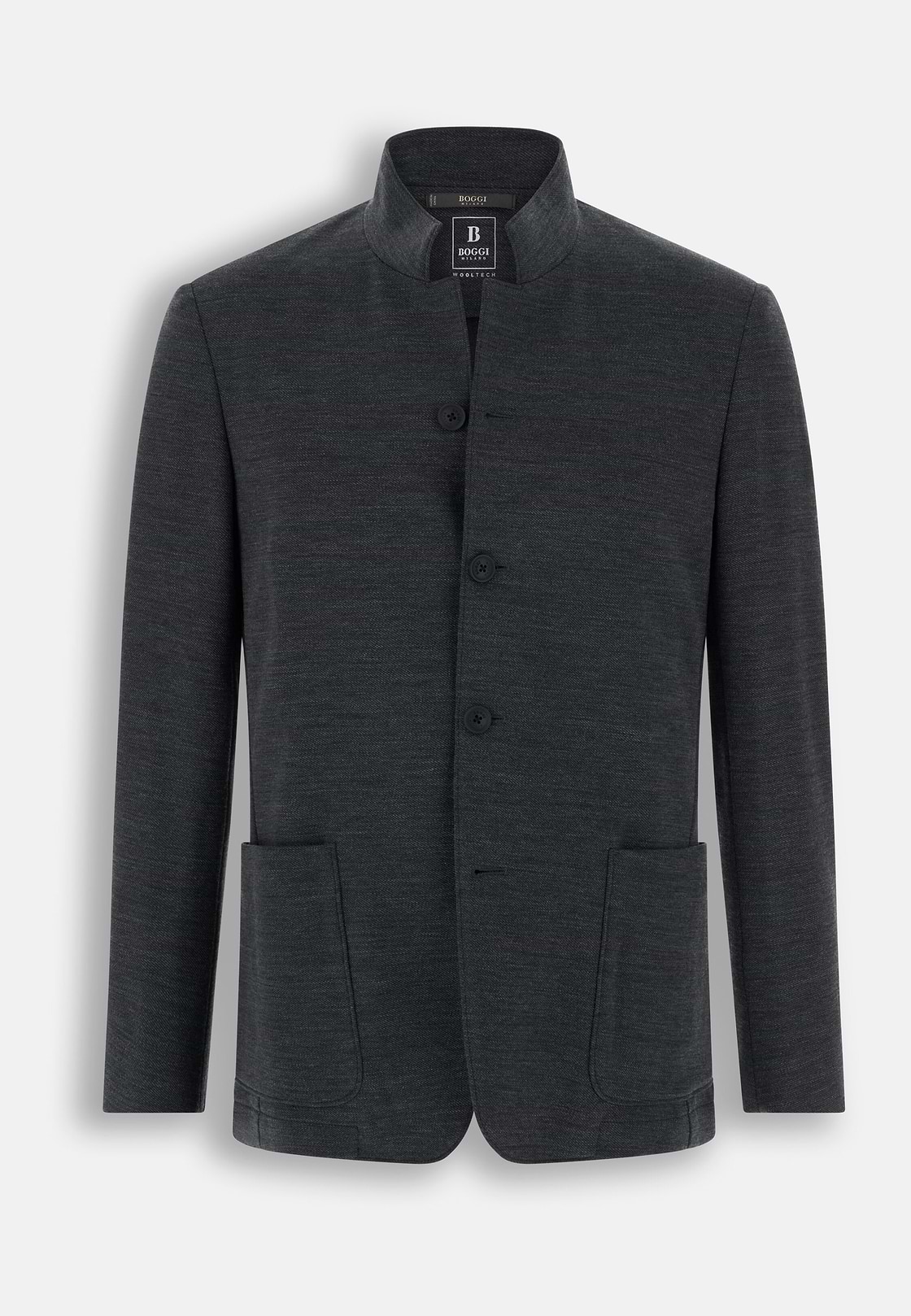 Blazer Diagonal Wool Blend WOOLTECH, Charcoal, hi-res, 6