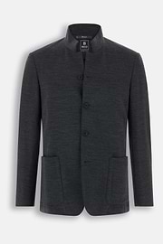 Blazer Diagonal Wool Blend WOOLTECH, Charcoal, thumb, 6
