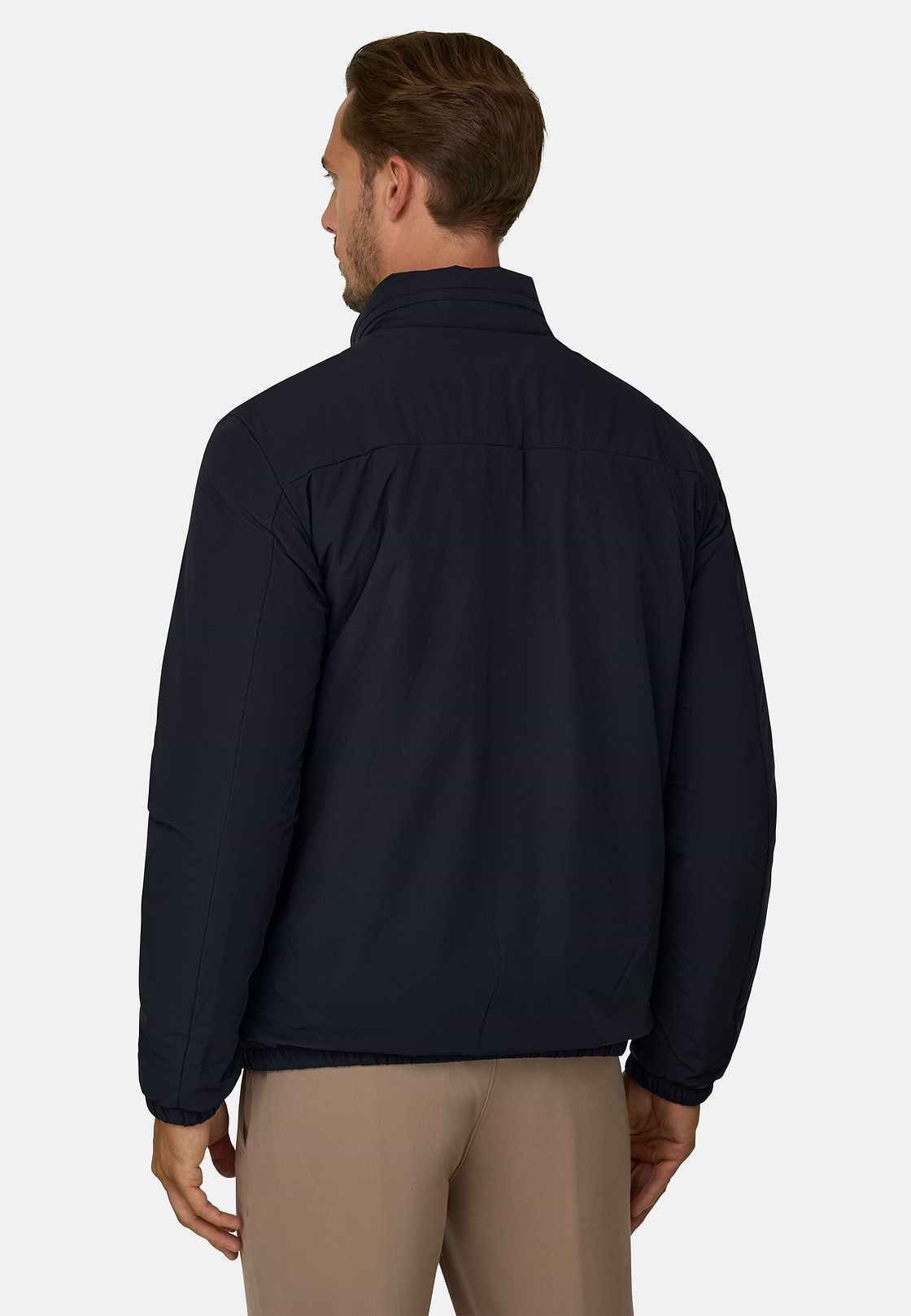 Bomber in Technical Fabric B Tech, Navy blue, hi-res, 4