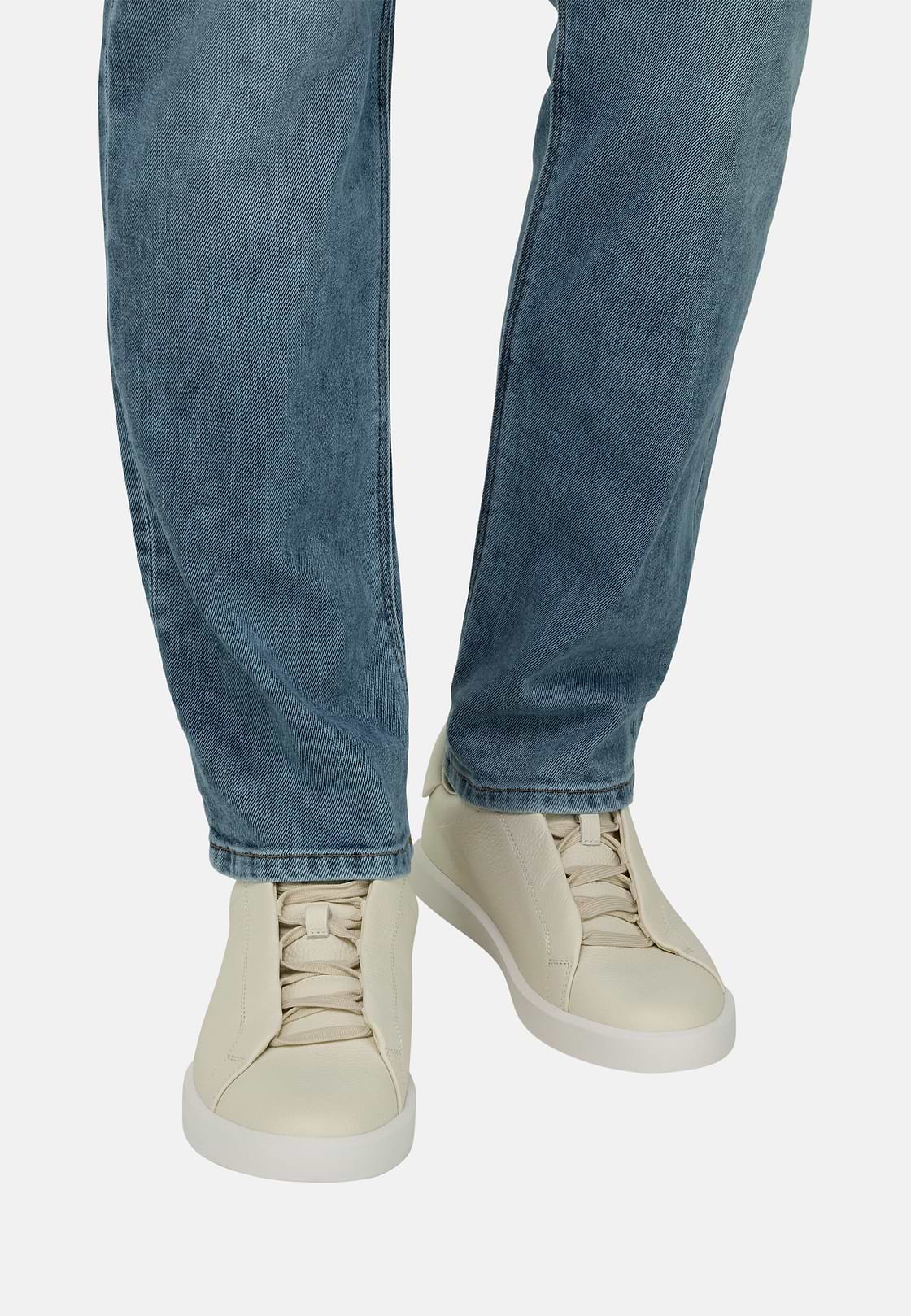 Essence Leather Trainers, White, hi-res, 2