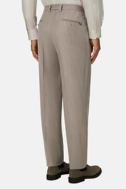 Hose aus melierter Woll-Kaschmir, Sand, thumb, 5