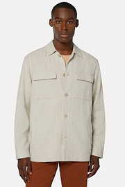 Veste Chemise En Lin, Sable, hi-res