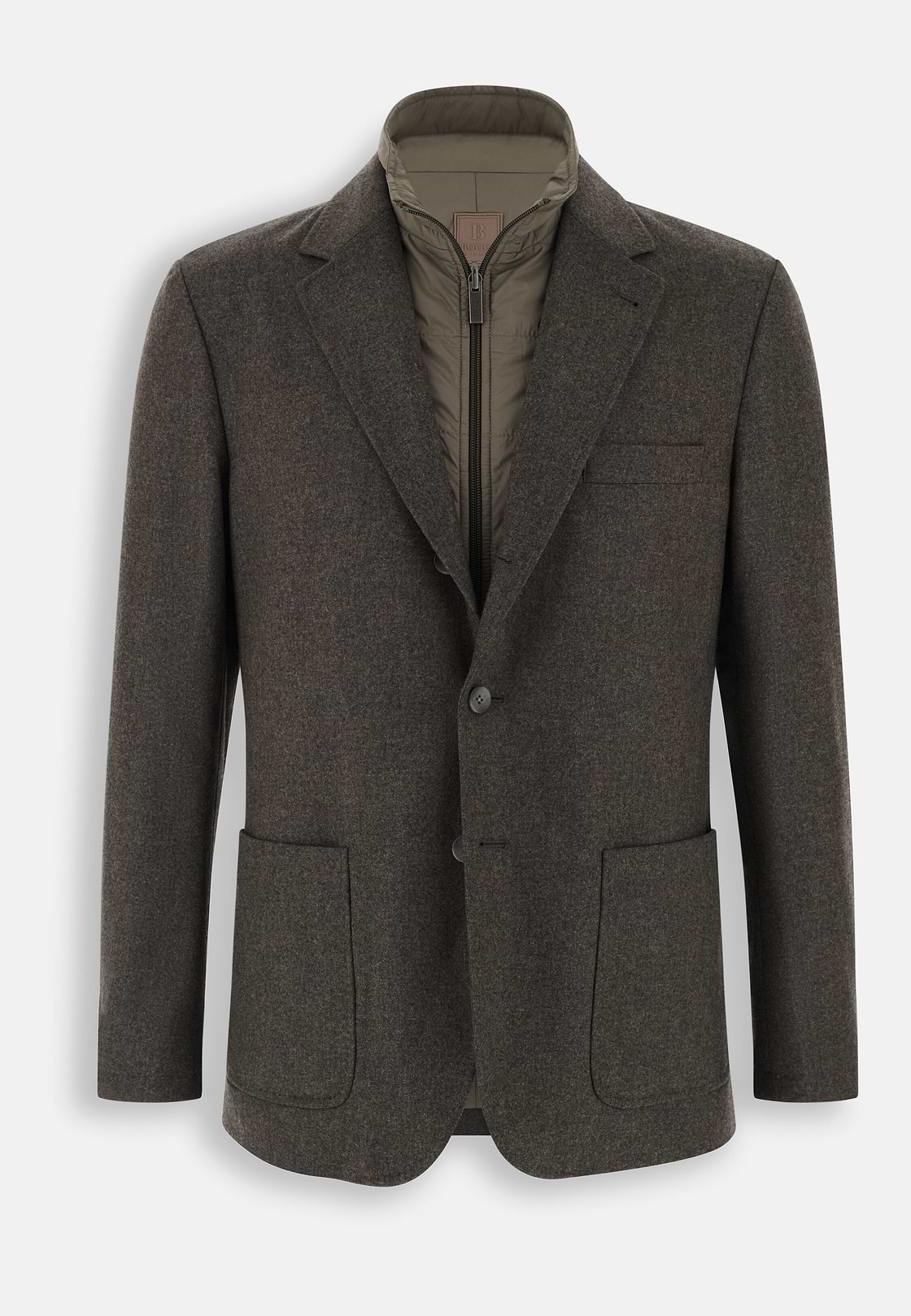 TWIST | Blazer in Wool Flannel, Taupe, hi-res, 6