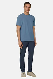 Camiseta De Algodón Supima Elástico, Azul claro, thumb, 2