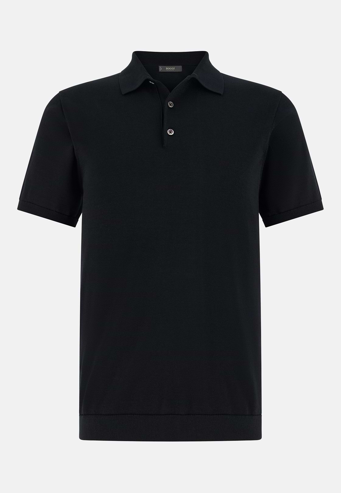 Polo Di Maglia In Cotone Seta, Nero, hi-res, 5