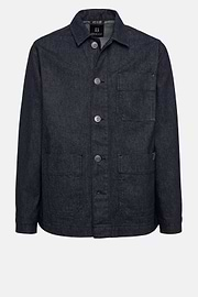 Work Shirt Jacket in Denim, Dark Blue, hi-res