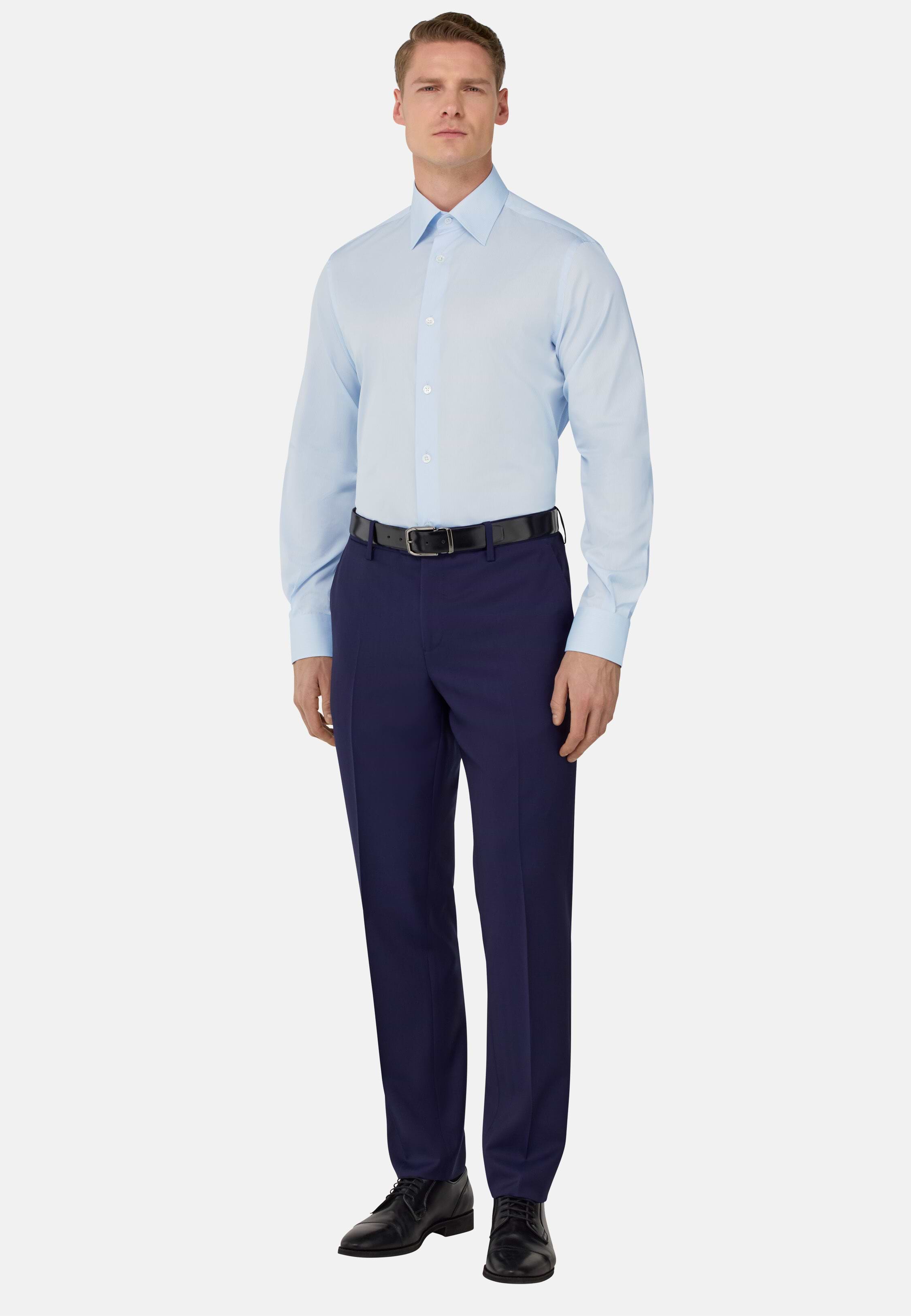 Regular Fit Cotton Twill Shirt | Boggi