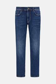Medium Blue Stretch Denim Jeans, Medium Blue, hi-res