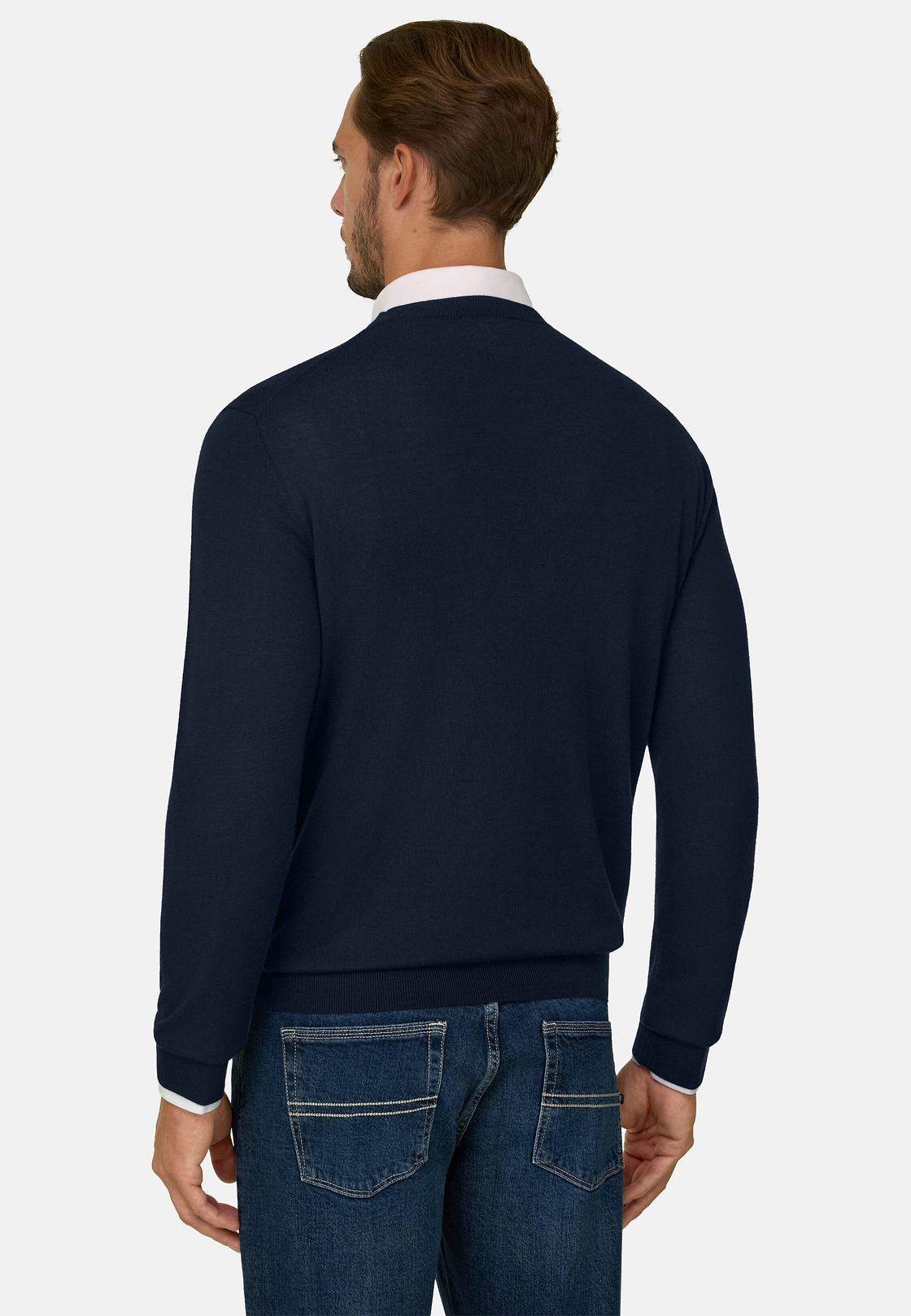 Pullover Mit Rundhalsausschnitt Aus Superfeiner Merinowolle, , hi-res, 4