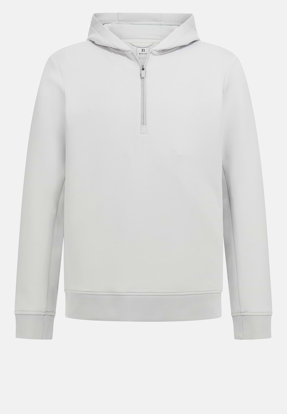 Sudadera con capucha y media cremallera, Hielo, hi-res