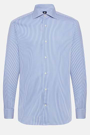 Striped Windsor Collar Shirt Slim, Blue, hi-res