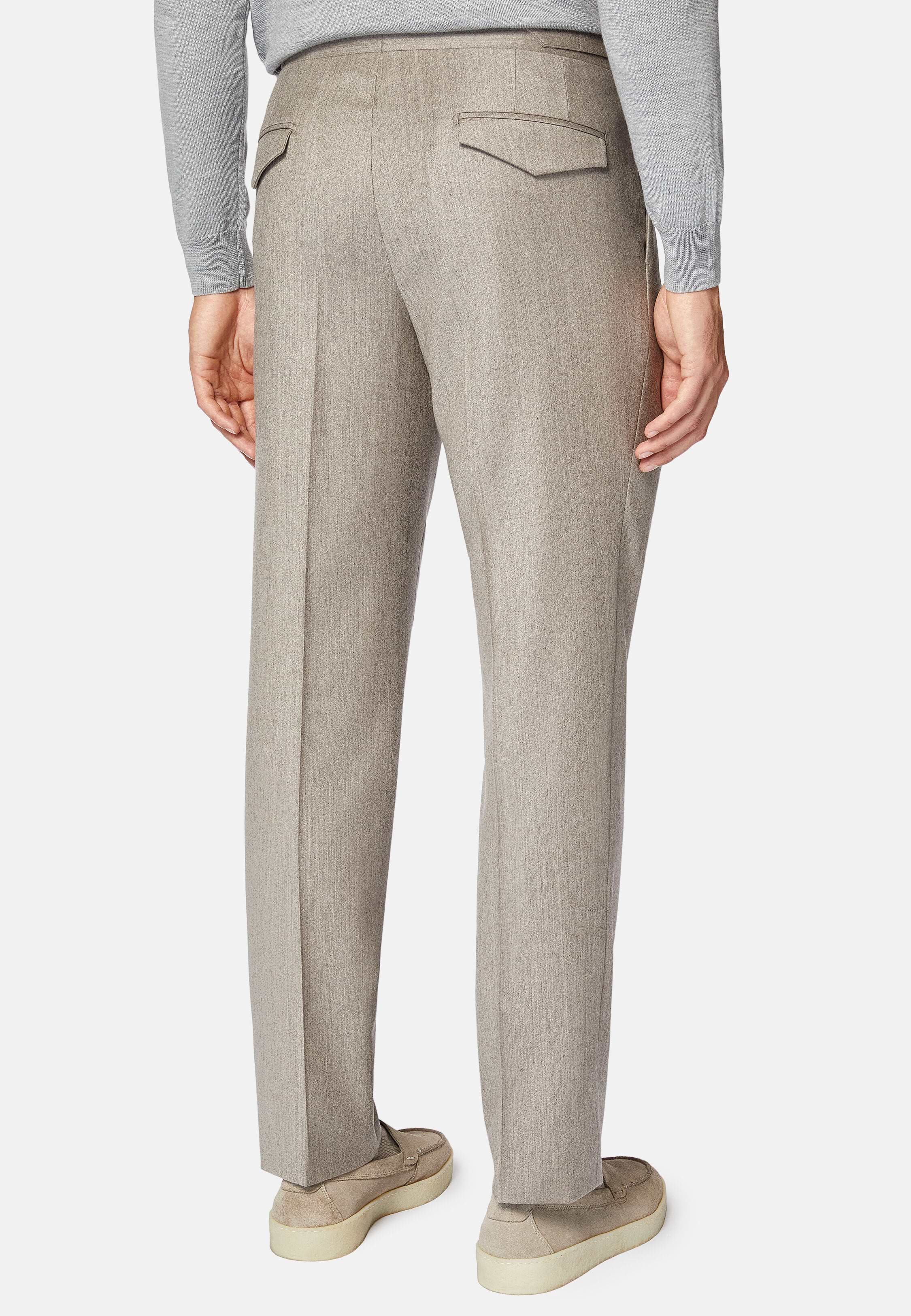 Namu Shop - Yleve Wool Flannel Easy Trousers - Navy