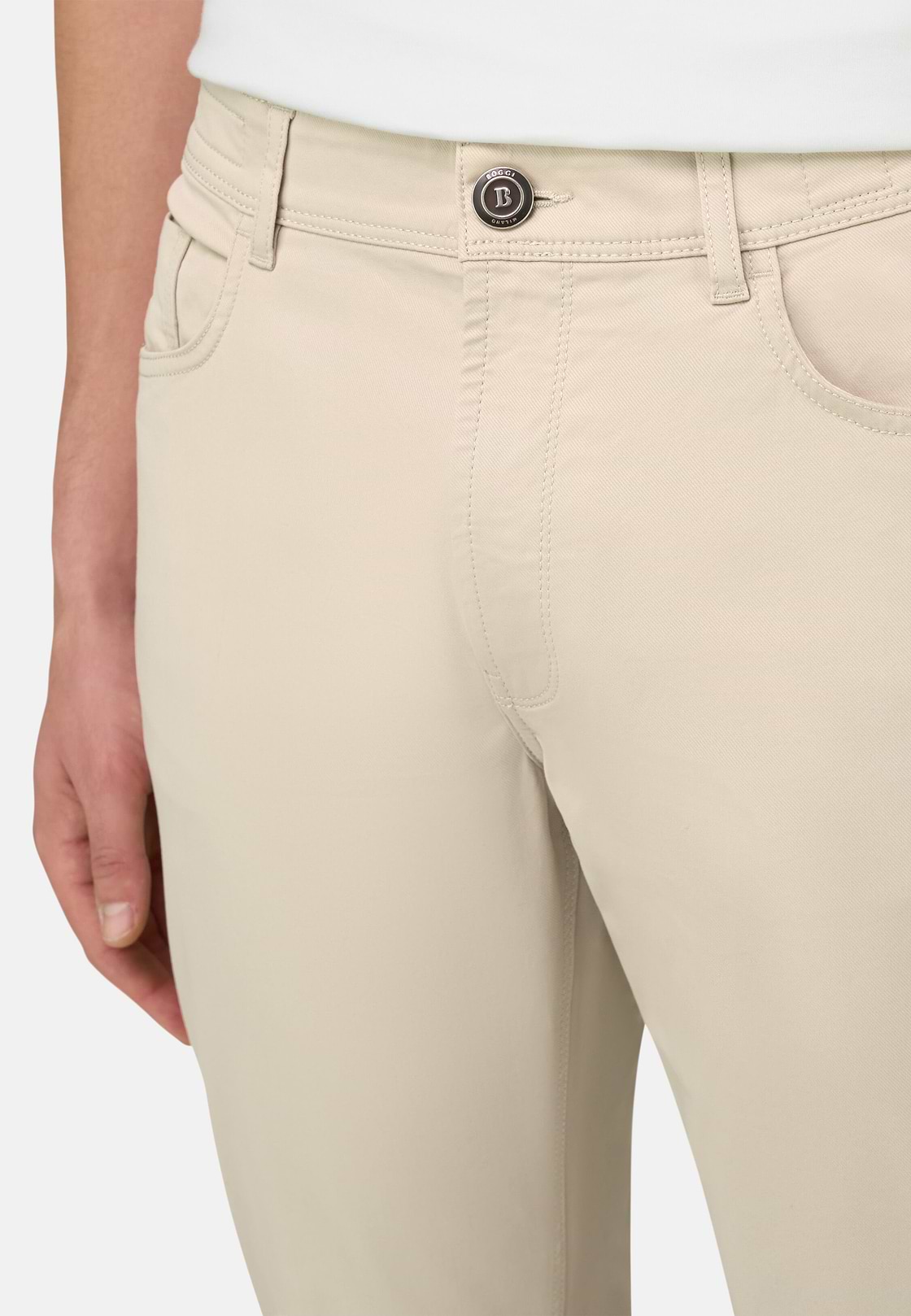 Cotton Tencel 5 Pockets, Sand, hi-res, 4