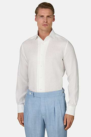 Hemd Aus Leinen Regular Fit, Weiß, hi-res