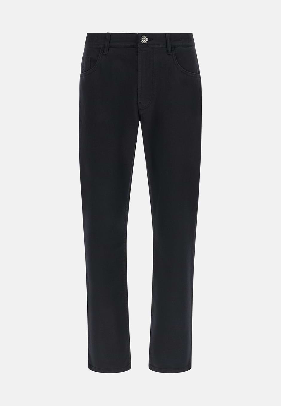 Stretch Cotton/Tencel Jeans, Navy blue, hi-res