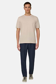 Hose Aus Wolle Mit Kordelzug, Navy blau, thumb, 2