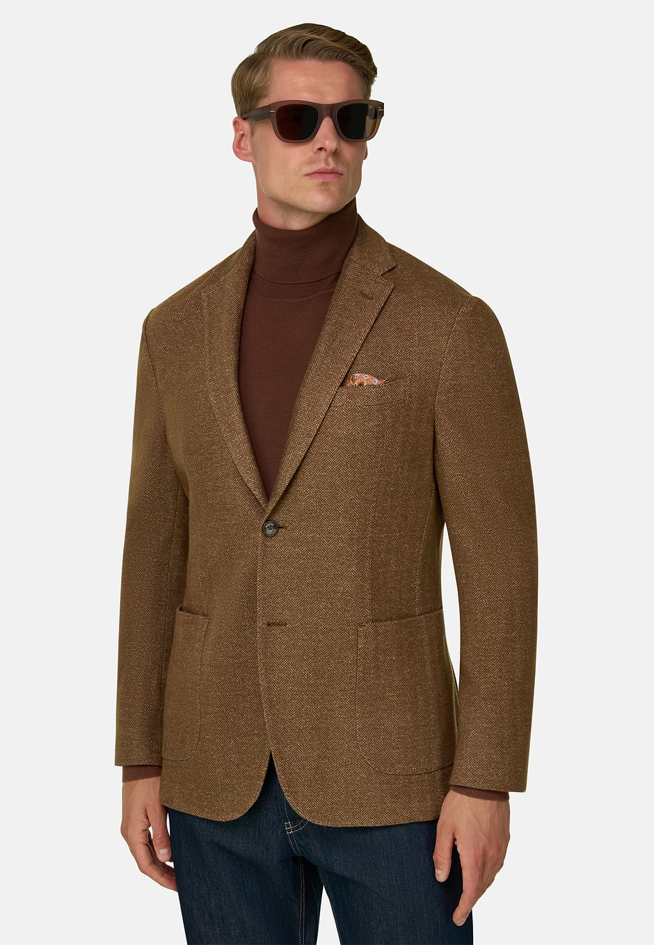 Giacca Resca in Misto Cotone B Jersey, Rouge, hi-res