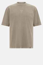 T-Shirt En Jersey De Coton, Taupe, hi-res