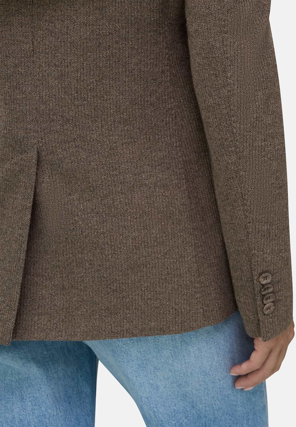 Blazer in Jersey, Brown, hi-res, 3