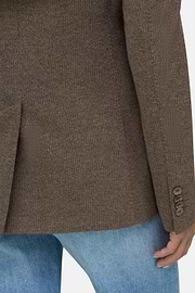 Blazer in Jersey, Brown, thumb, 3