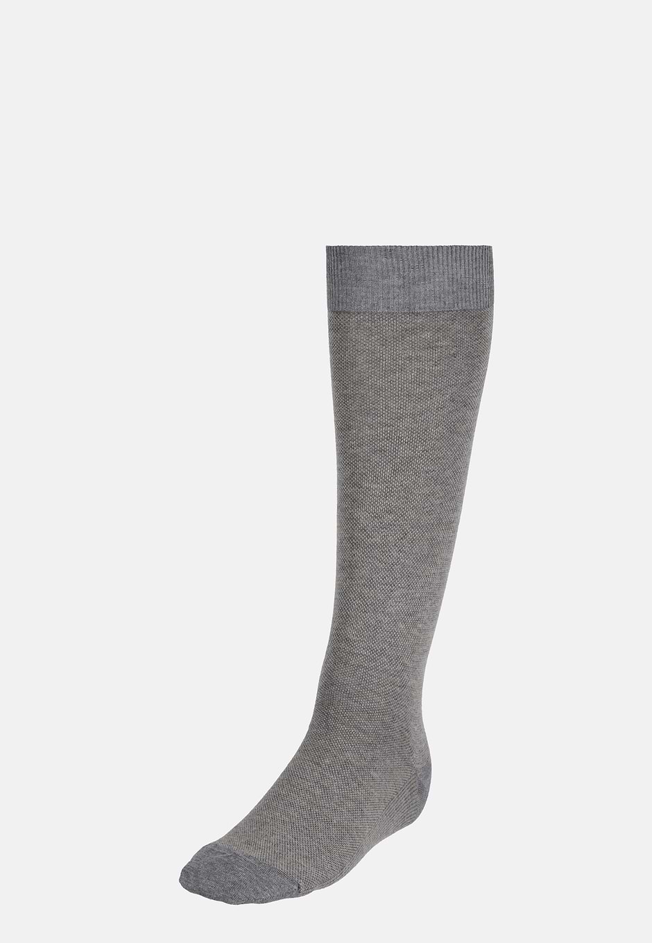 Cotton Oxford Socks, Grey, hi-res