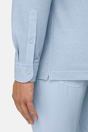 Polo Aus Japanischem Jersey, Hellblau, thumb, 4