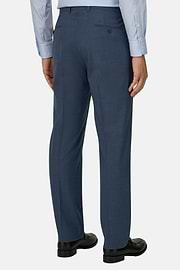B Aria Pure Wool Trousers, Blue, thumb, 3
