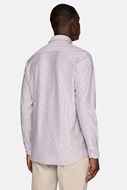 Polo Camicia In Jersey Di Cotone Regular Fit, Beige, hi-res