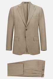 Traje Espiga De Pura Lana, Beige, hi-res