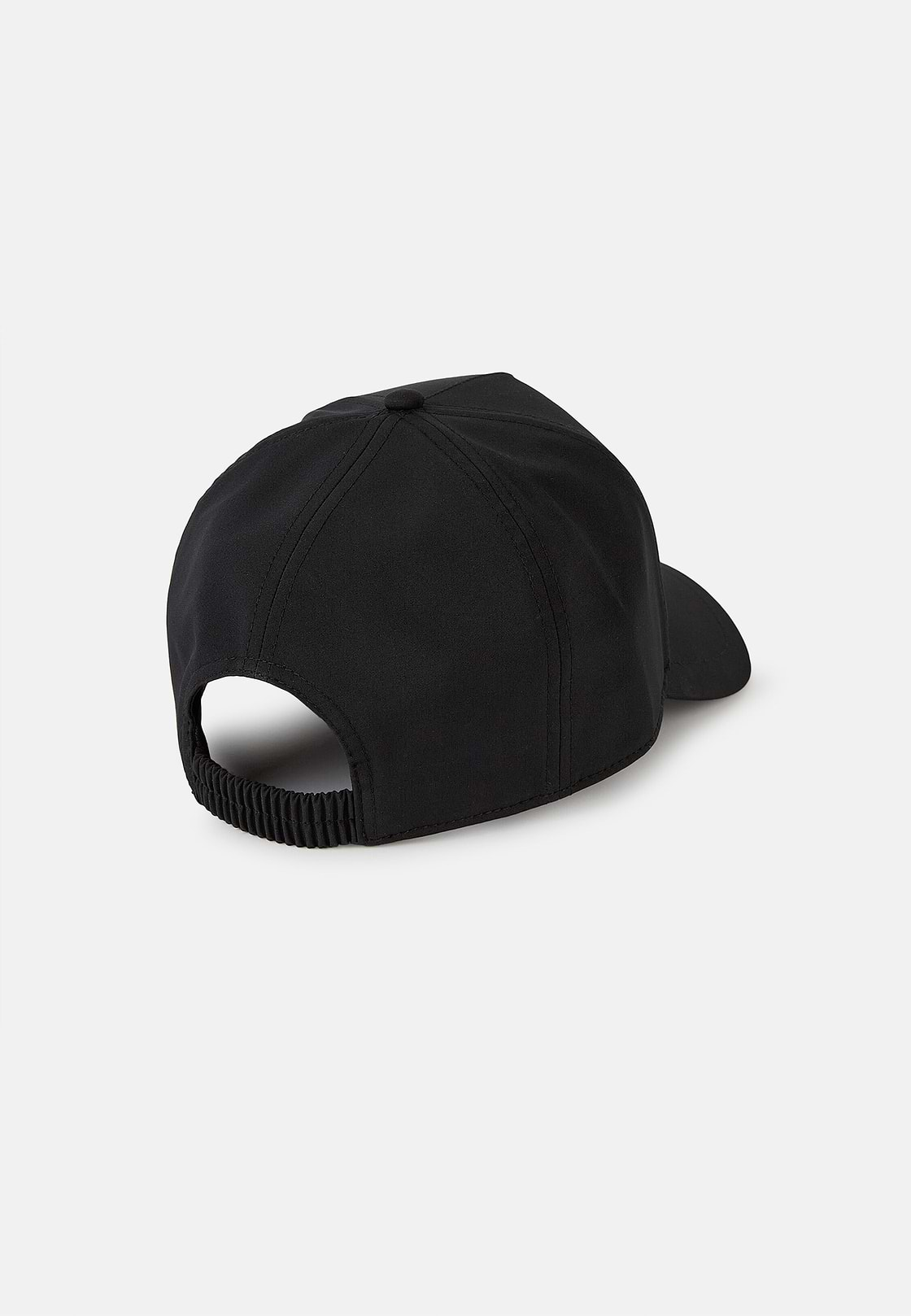 Gorra Con Visera De Tejido Técnico, Negro, hi-res