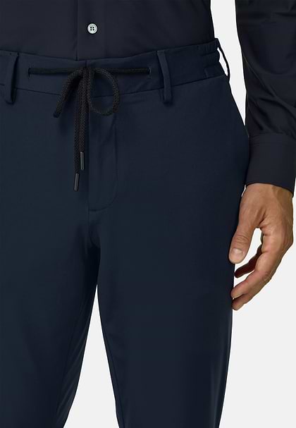 Pantalon En Nylon Stretch Btech, bleu marine, hi-res