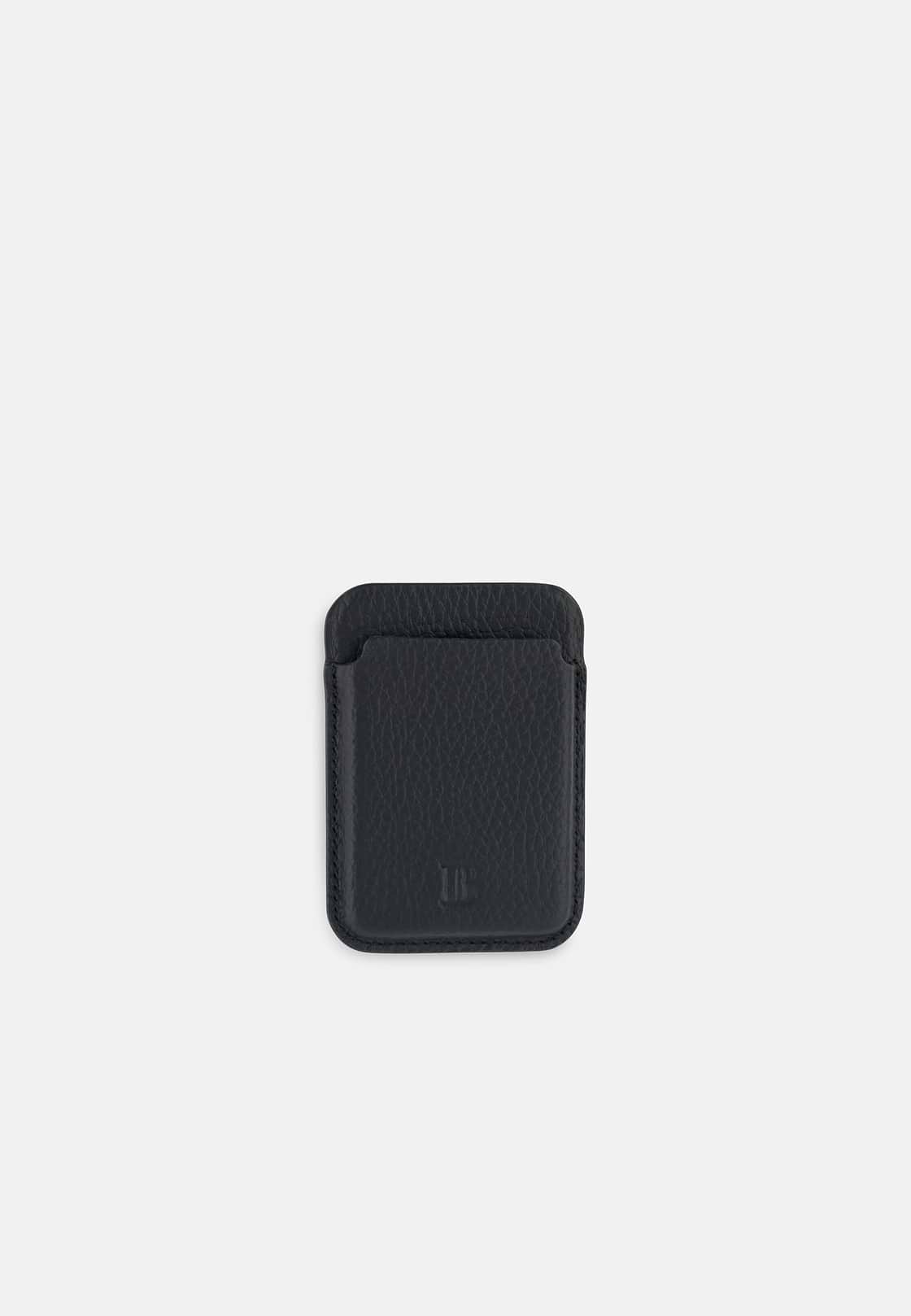 MagSafe Card Holder in Leather with Gift Box, Black, hi-res, 1