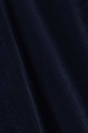 Trousers in Stretch Velvet, Navy blue, thumb, 4