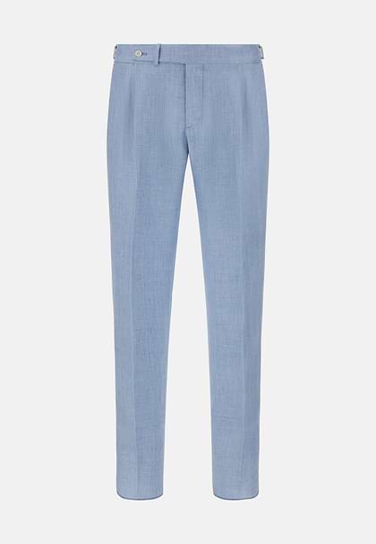 Men's Washable Wool Stretch Trousers | Boggi Milano